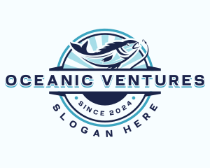 Aquatic Fishing Restaurant logo design