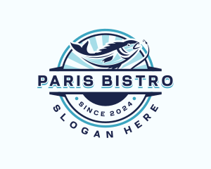 Aquatic Fishing Restaurant logo design