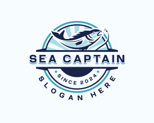 Aquatic Fishing Restaurant logo design