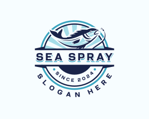 Aquatic Fishing Restaurant logo design