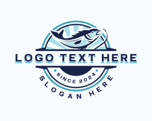 Aquatic Fishing Restaurant Logo