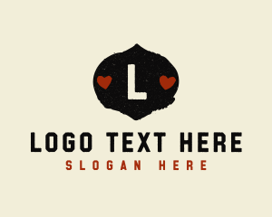 Stationery - Rustic Heart Badge logo design