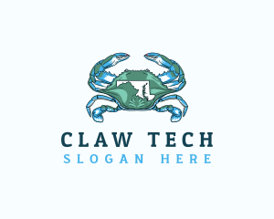 Maryland Blue Crab logo design