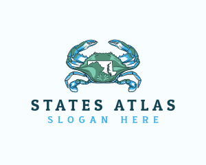 Maryland Blue Crab logo design