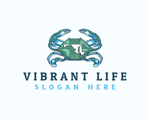 Maryland Blue Crab logo design