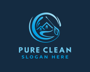 Gradient Pressure Washing logo design