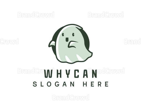 Spirit Cute Ghost Logo