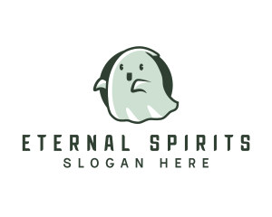 Spirit Cute Ghost logo design