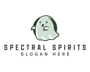 Spirit Cute Ghost logo design