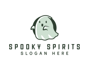 Spirit Cute Ghost logo design