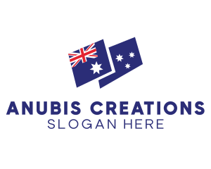 Australia Country Flag logo design