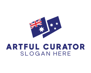 Australia Country Flag logo design