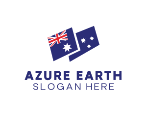 Australia Country Flag logo design