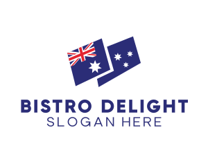 Australia Country Flag logo design