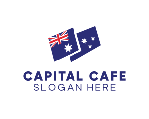 Canberra - Australia Country Flag logo design