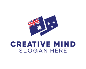 Australia Country Flag logo design