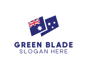 Australia Country Flag logo design