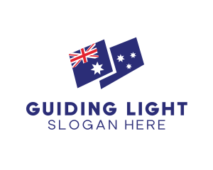 Australia Country Flag logo design