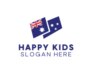 Australia Country Flag logo design