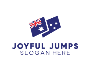 Australia Country Flag logo design