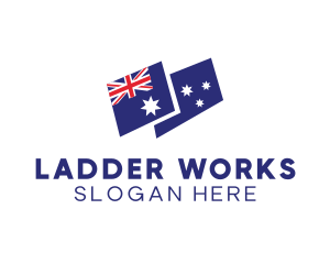 Australia Country Flag logo design