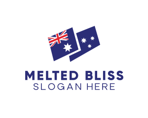 Australia Country Flag logo design