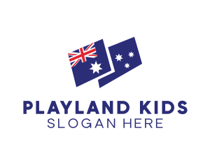 Australia Country Flag logo design