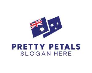 Australia Country Flag logo design