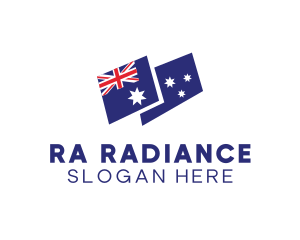 Australia Country Flag logo design