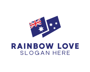 Australia Country Flag logo design