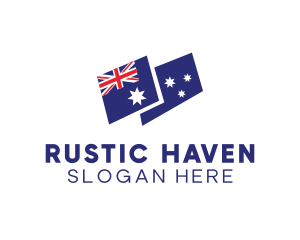 Country - Australia Country Flag logo design
