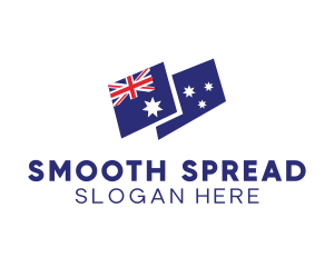 Australia Country Flag logo design