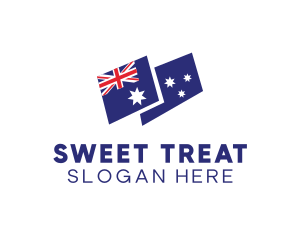 Australia Country Flag logo design