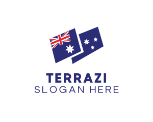 Australia Country Flag logo design