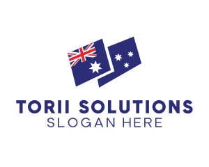 Australia Country Flag logo design