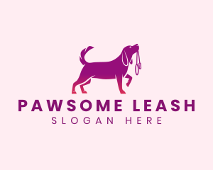 Leash - Dog Pet Leash logo design