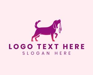 Vet - Dog Pet Leash logo design