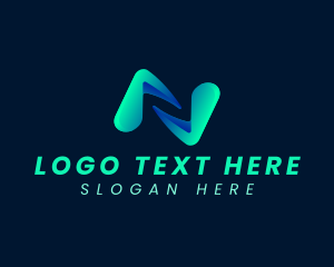 Esports - Media Digital Tech Letter N logo design