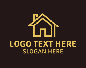 Simple Abstract House logo design