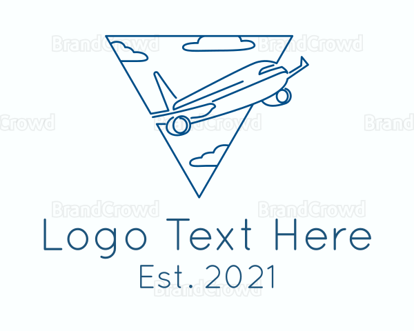 Airplane Sky Clouds Logo