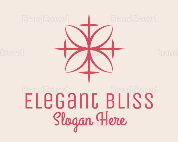 Pink Decorative Floral Logo