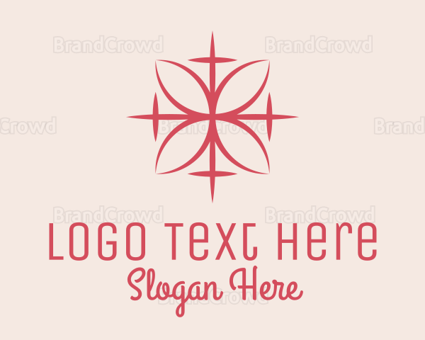 Pink Decorative Floral Logo