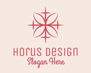 Pink Decorative Floral  logo design