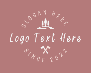 Scenery - Mountain Axe Trekking logo design