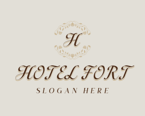 Floral Spa Hotel logo design