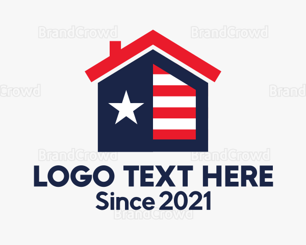 American Flag House Logo