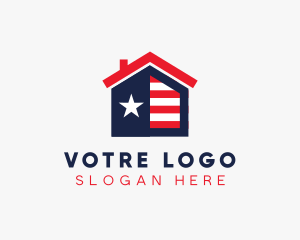 Structure - Patriot American Real Estate logo design