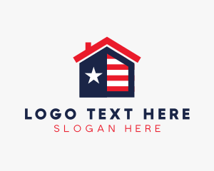 Washington - Patriot American Real Estate logo design