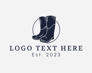 Feet - Elegant Rain Boots logo design