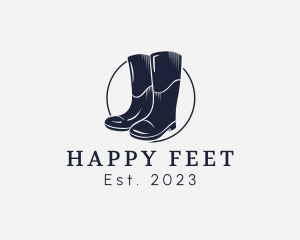 Feet - Elegant Rain Boots logo design